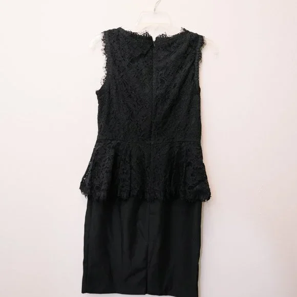 Elegant Maeve Black Peplum Lace Dress from Anthropologie - Caldora - Picture 6 of 6
